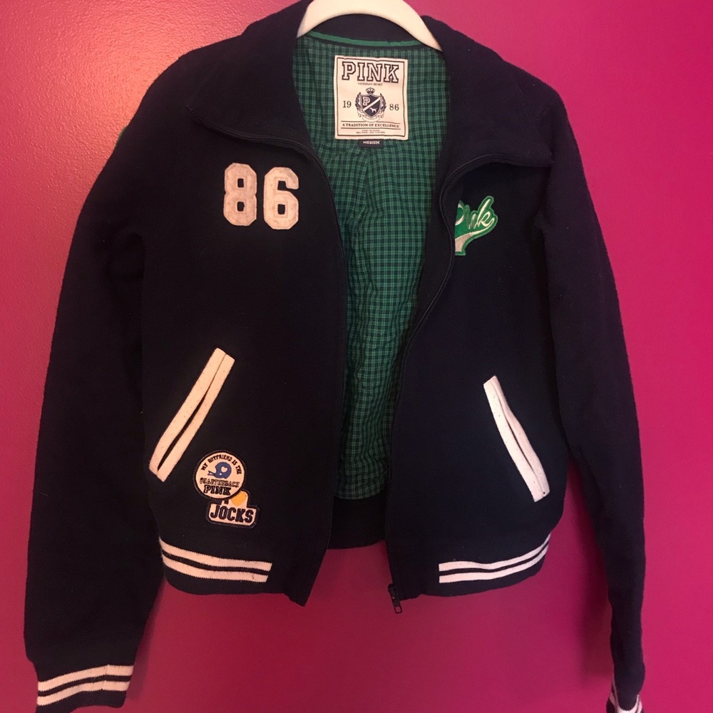 VS Pink Varsity Jacket